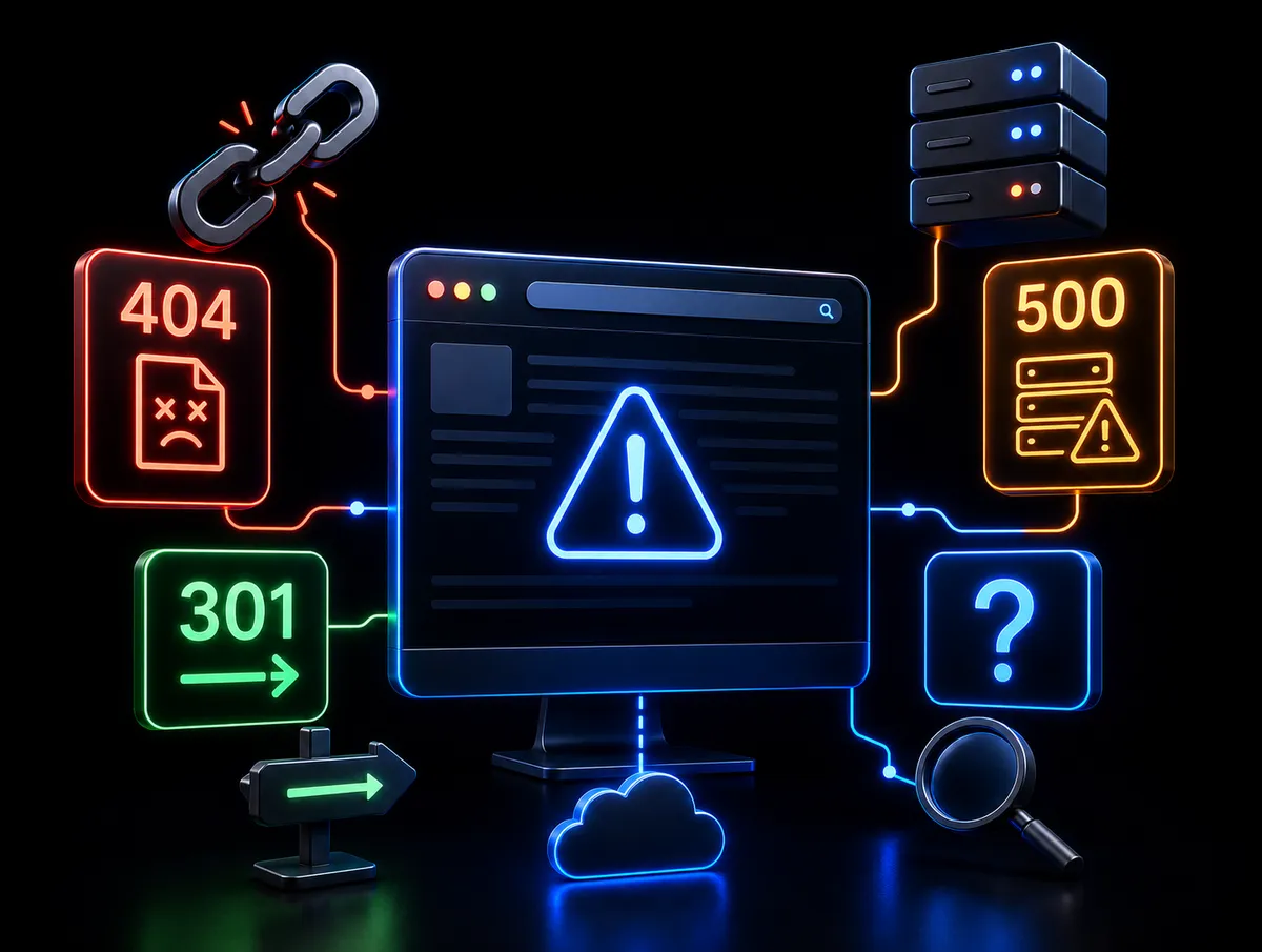 HTTP-Fehlercodes erklärt: 404, 500, 301 und was sie wirklich bedeuten