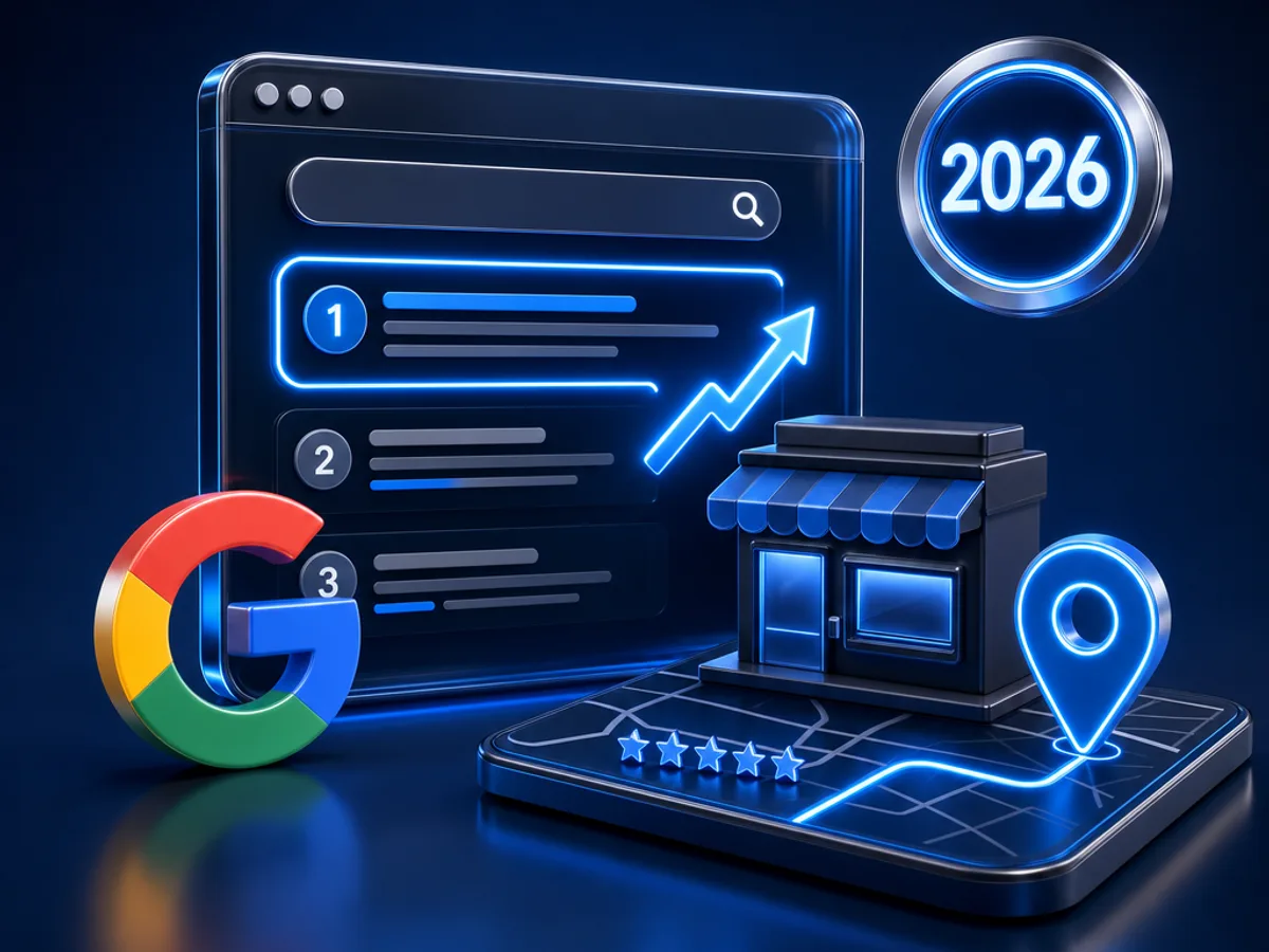 SEO für kleine Unternehmen in Bielefeld - der komplette Leitfaden (2026) – Cover