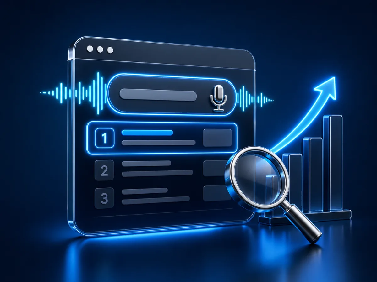 Voice Search SEO: Optimierung für Sprachsuche – Cover