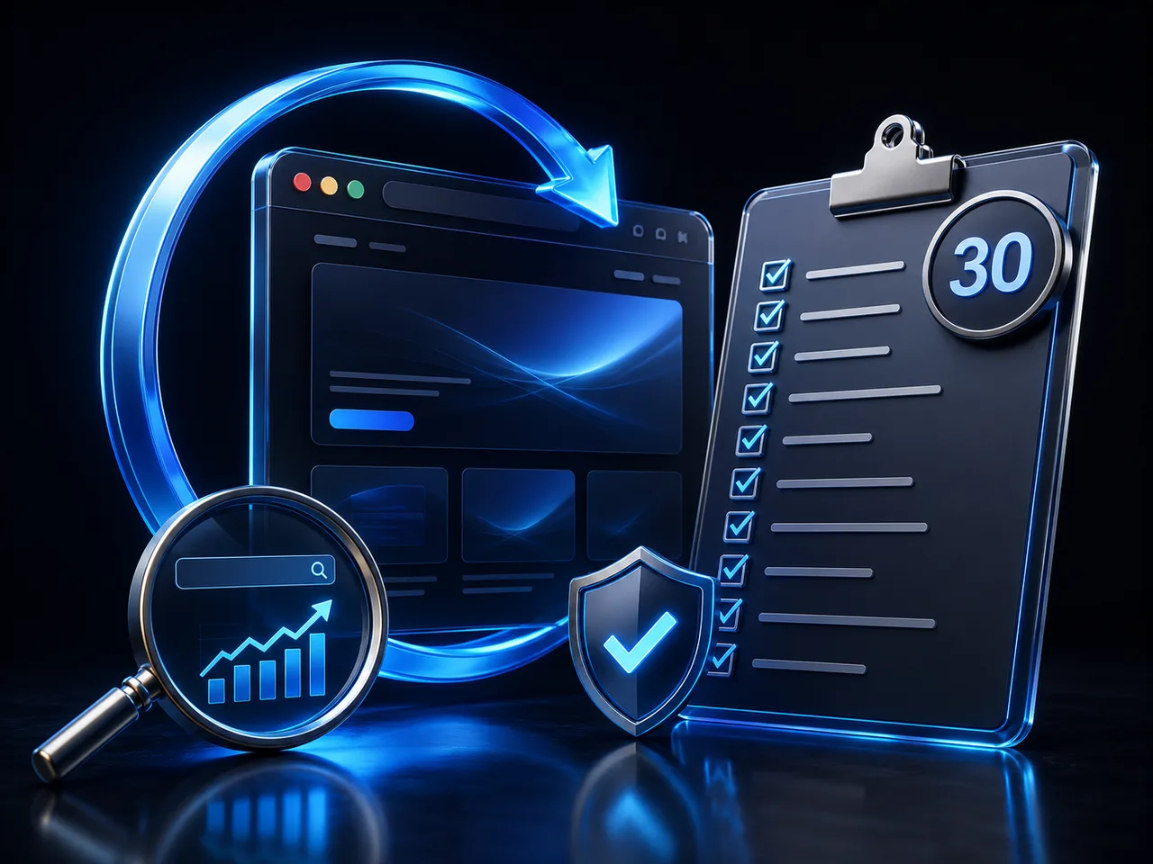 Website-Relaunch ohne SEO-Verlust: Die 30-Punkte-Checkliste – Cover