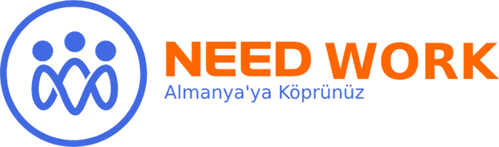 Logo Need Work mit türkischem Slogan