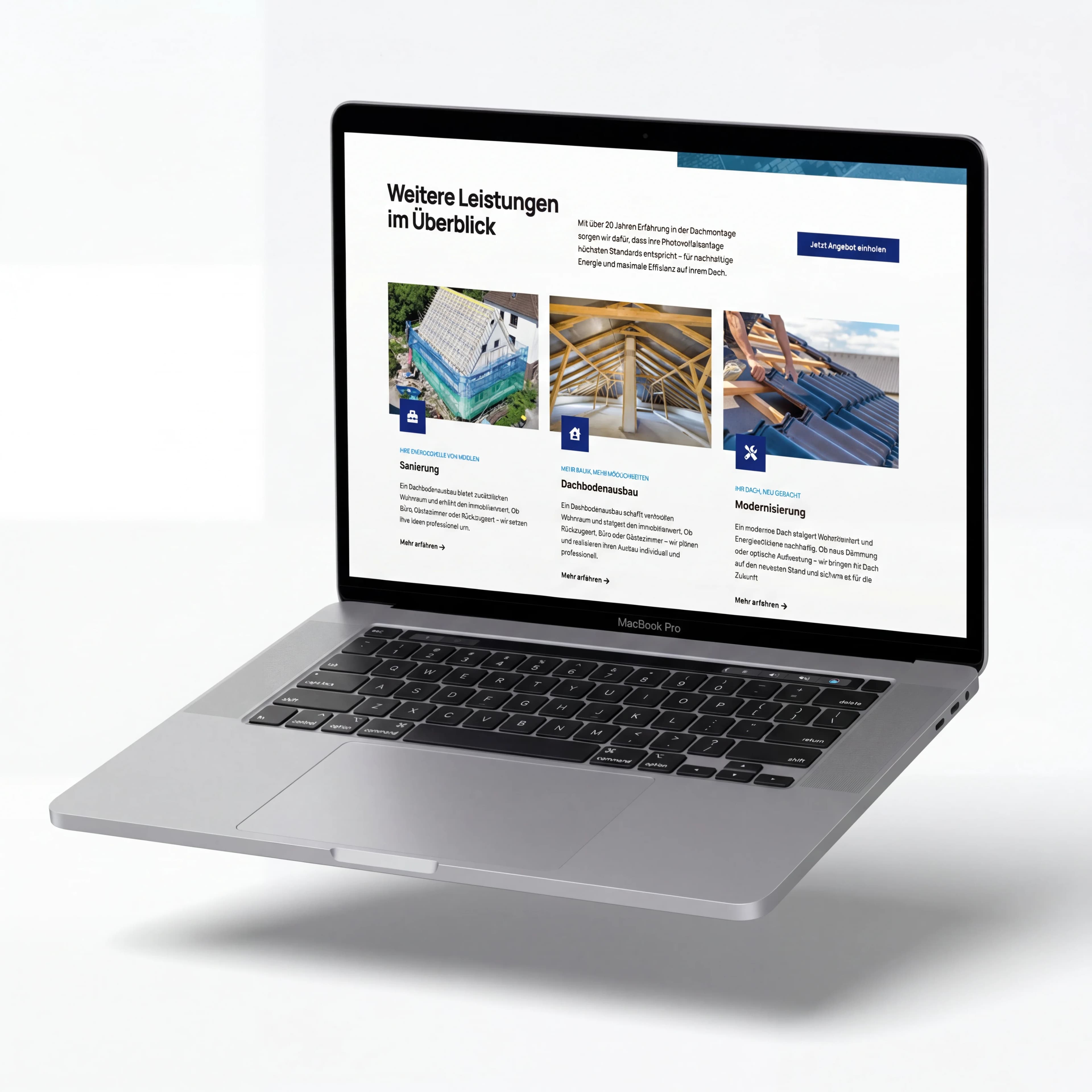 Schmidtke Dachdeckerbetrieb – Website Ansicht 2