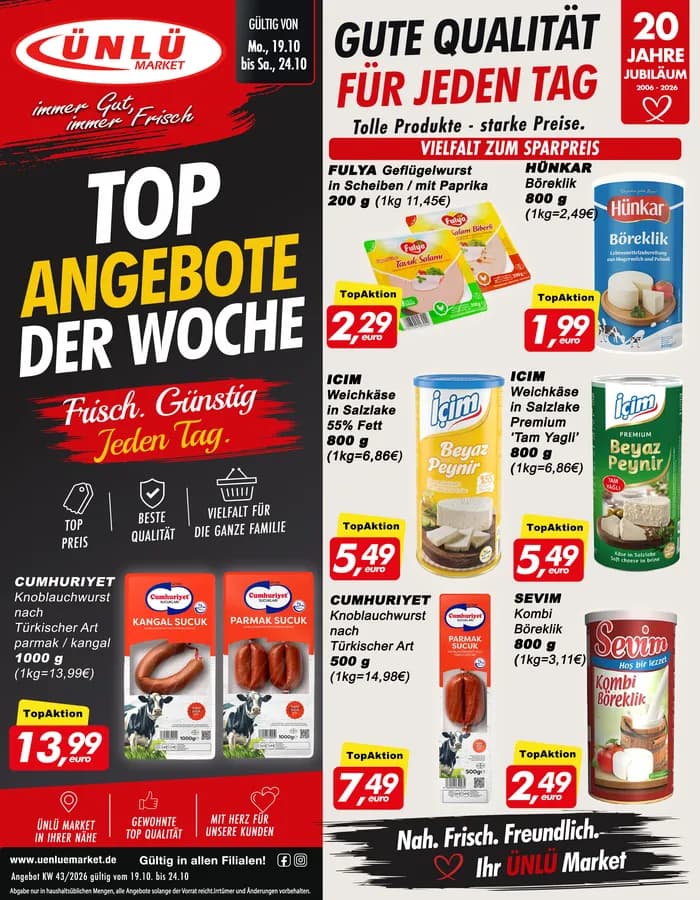 Wochenpost „Top Angebote der Woche“ aus KW43 2026, Teil 1